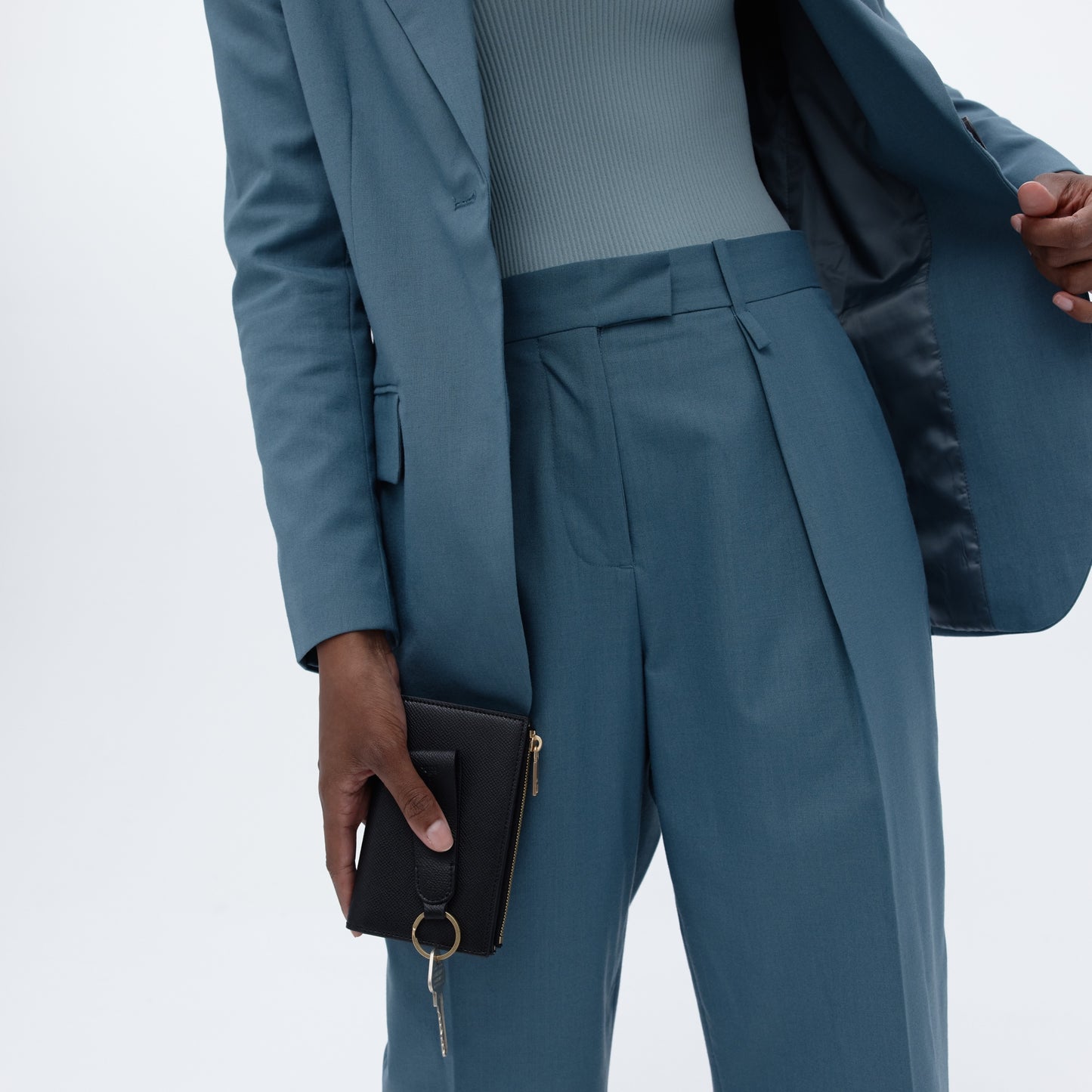 Essential Small Loop Keyring Black