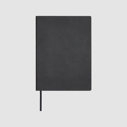 Essential A4 Notebook Recycled Saffiano Black