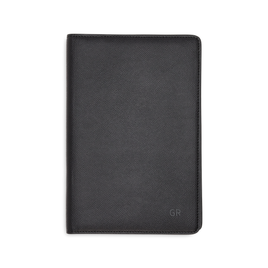 Essential A5 Notebook Holder Recycled Saffiano Black