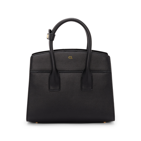 Essential Day Bag Recycled Saffiano Black