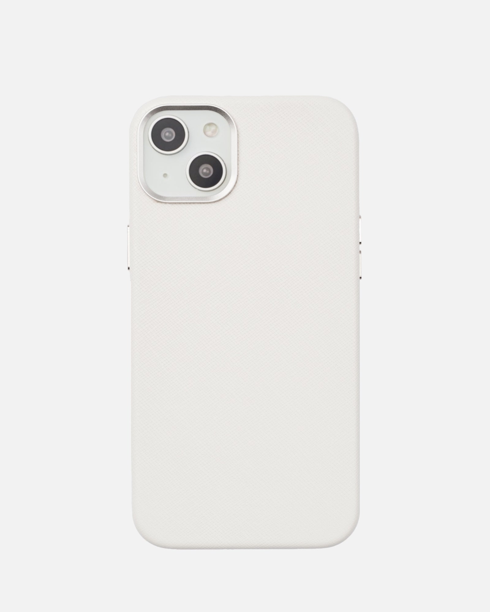Personalised iPhone 14 Plus Leather Case Pure White – The Daily Edited