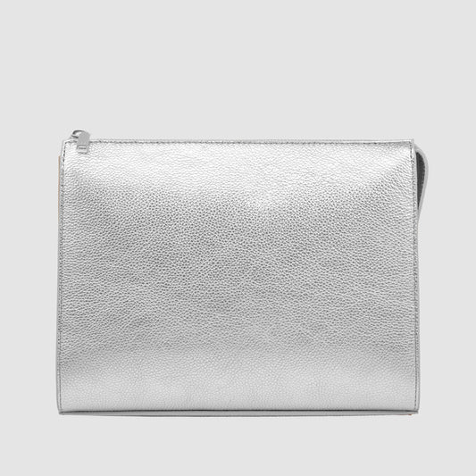 Luxe Medium Everything Pouch Silver