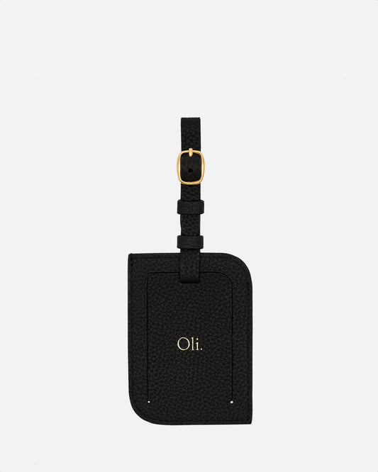 Olivia Luggage Tag Black