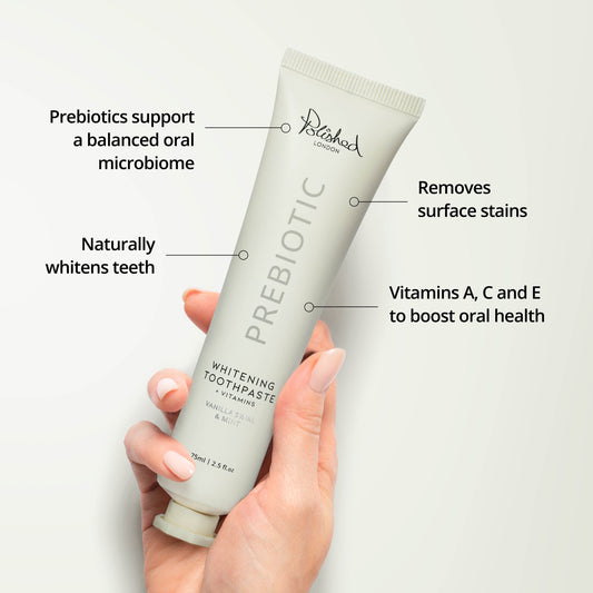Prebiotic Whitening Toothpaste – Vanilla Swirl & Mint (75ML)