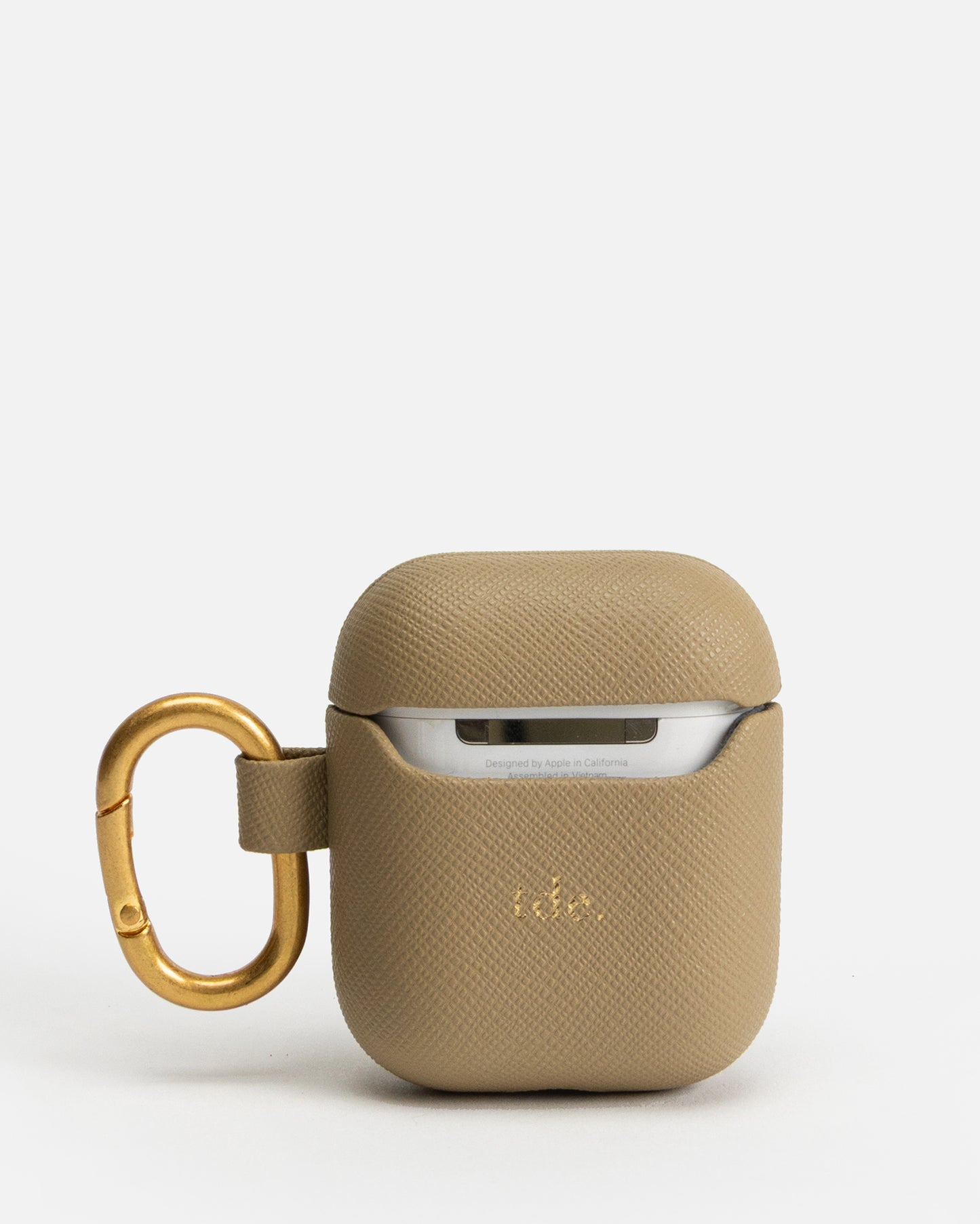 AirPods 2nd Gen Saffiano Leather Case Praline