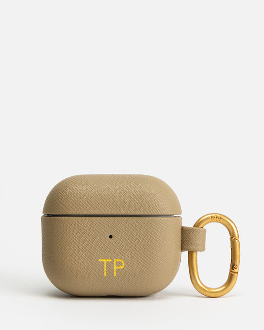 AirPods 3rd Gen Saffiano Leather Case Praline