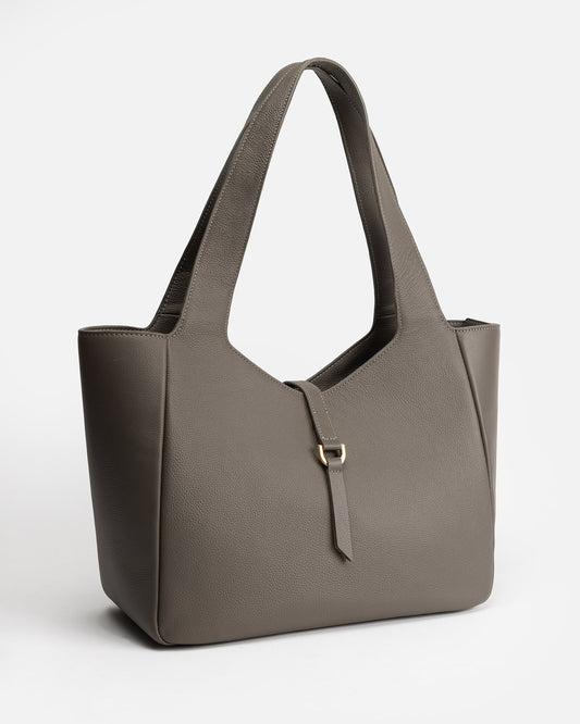 Maia Soft Shoulder Tote Slate Grey