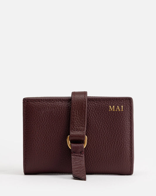 Maia Trifold Snap Wallet Berry Jam