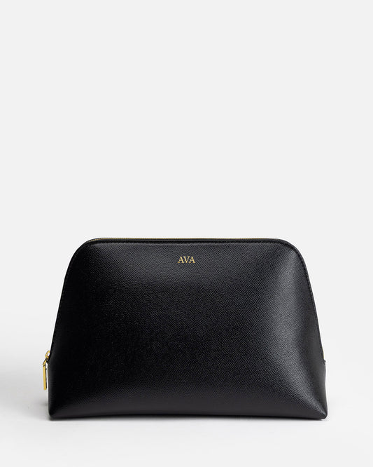 Ava Large Beauty Case Black