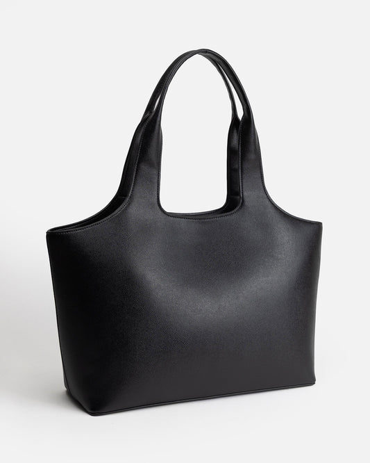 Ava Shoulder Tote Black