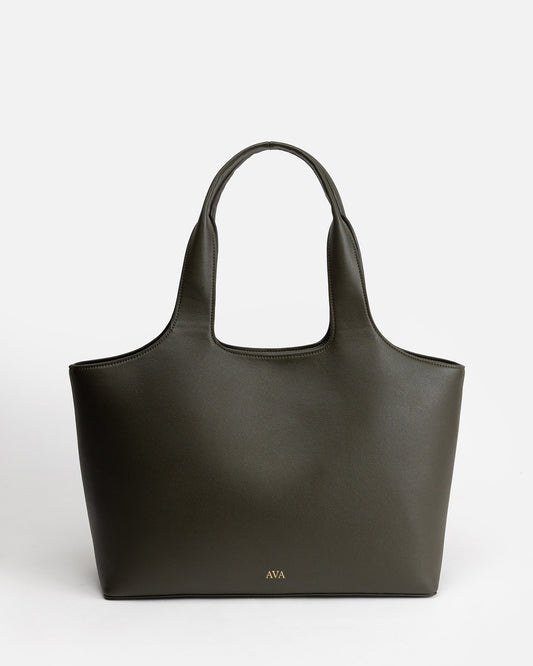 Ava Shoulder Tote Olive
