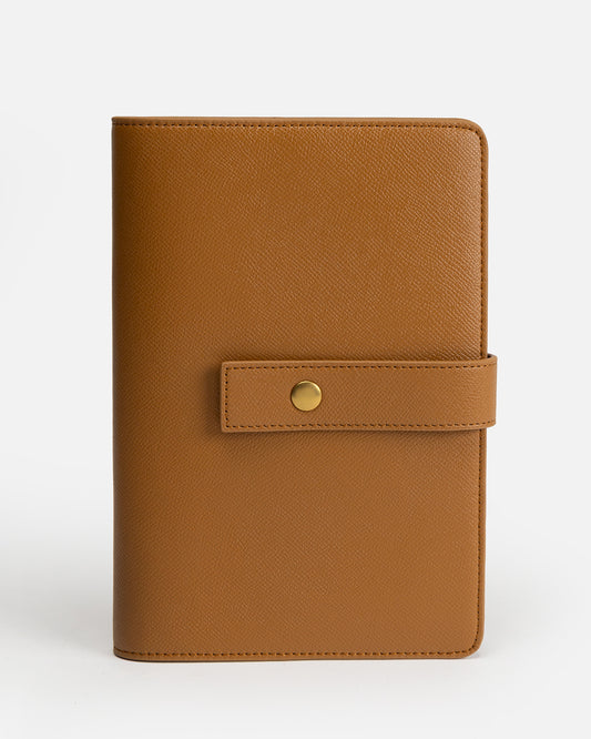 Ava A5 Notebook Holder Tan