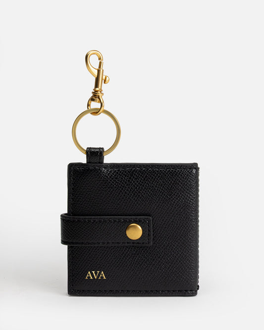 Ava Mirror Keyring Black