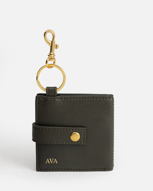 Ava Mirror Keyring Olive