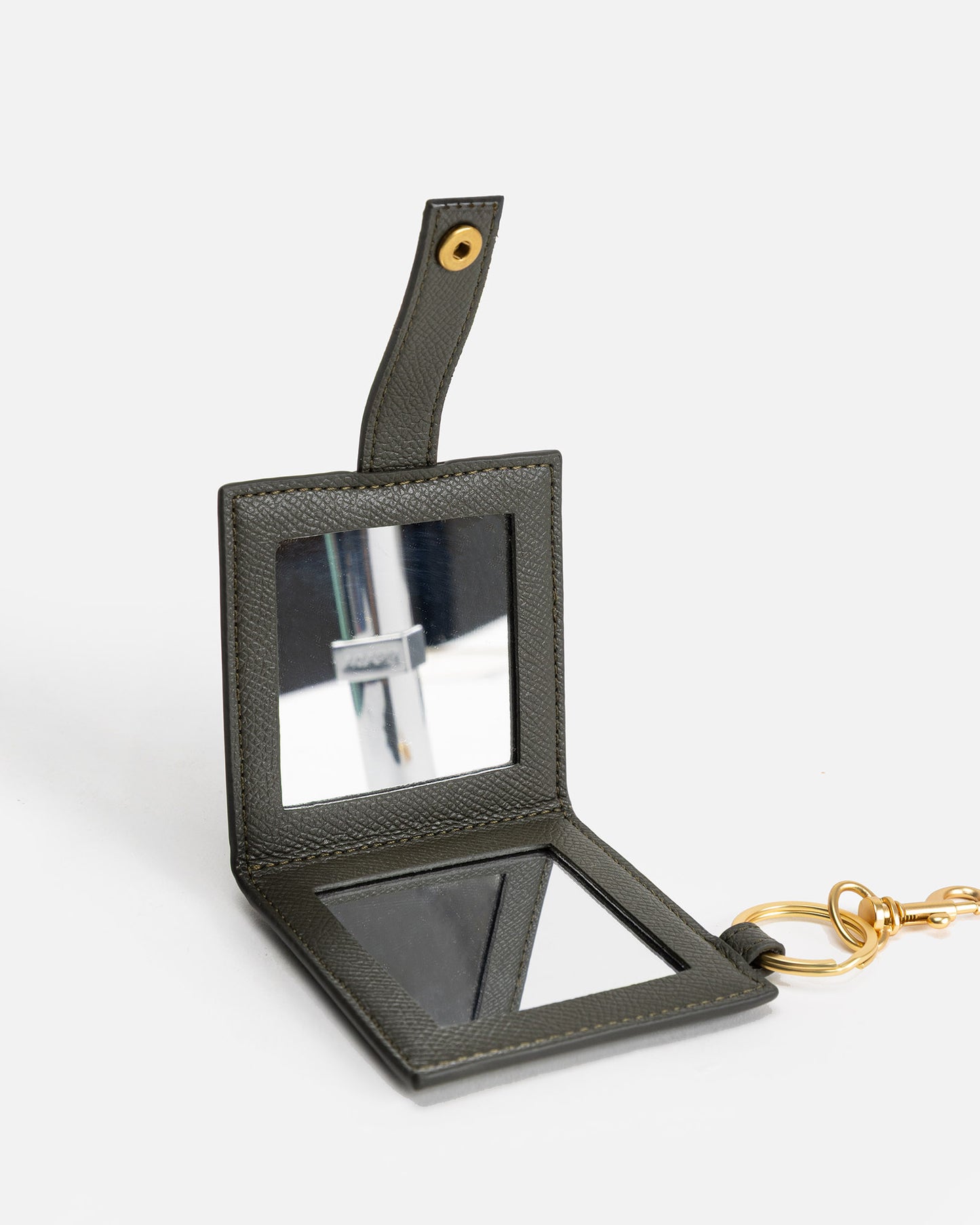 Ava Mirror Keyring Olive