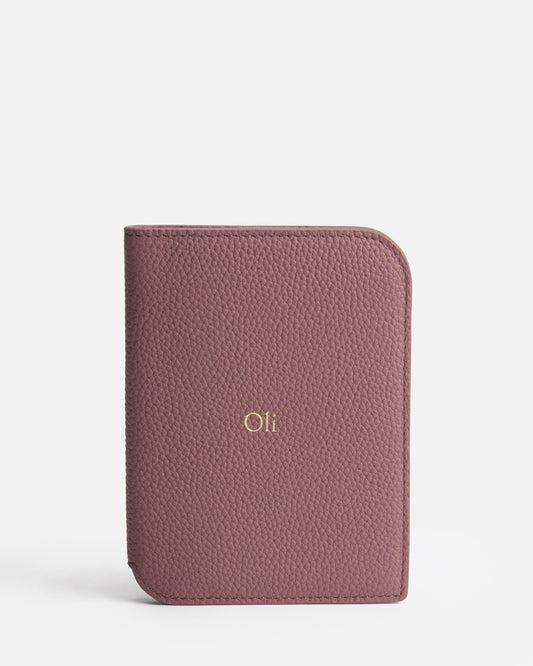Olivia Passport Holder Musk Mauve