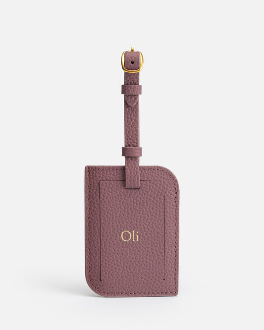 Olivia Luggage Tag Musk Mauve