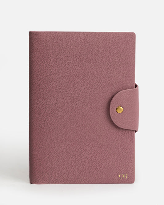 Olivia A5 Notebook Holder Musk Mauve