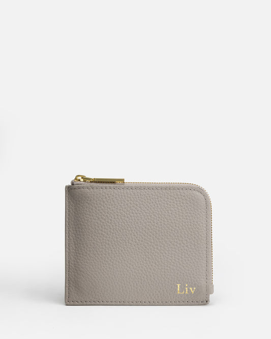 Olivia Wallet With Card Holder Whisper Grey