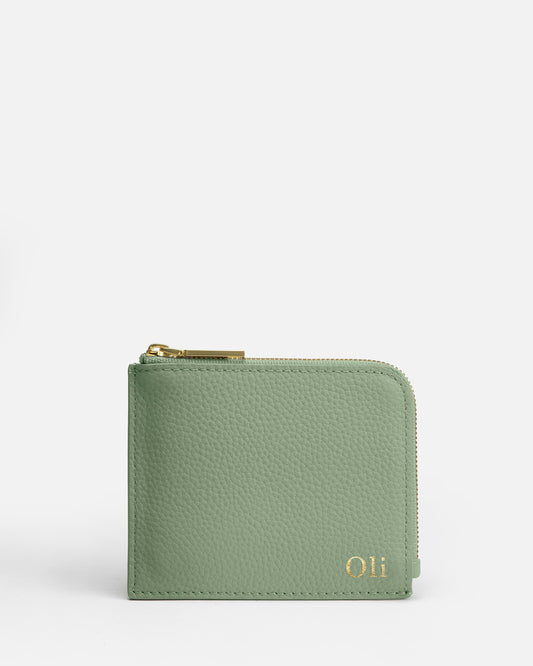 Olivia Wallet With Card Holder Sage