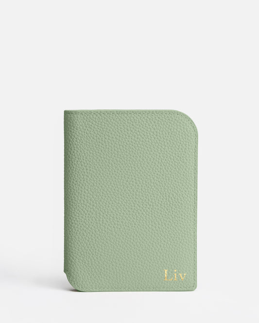 Olivia Passport Holder Sage