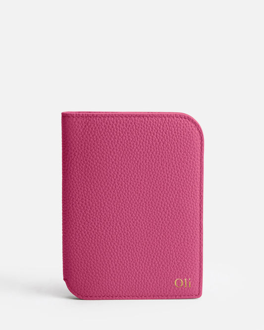 Olivia Passport Holder Fuchsia