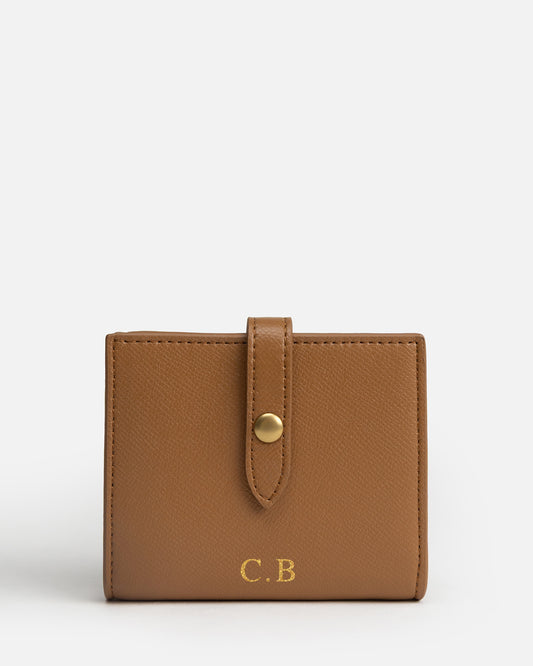 Essentials Tab Wallet Tan
