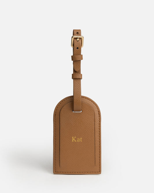 Essentials Square Luggage Tag Tan