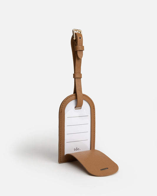 Essentials Square Luggage Tag Tan