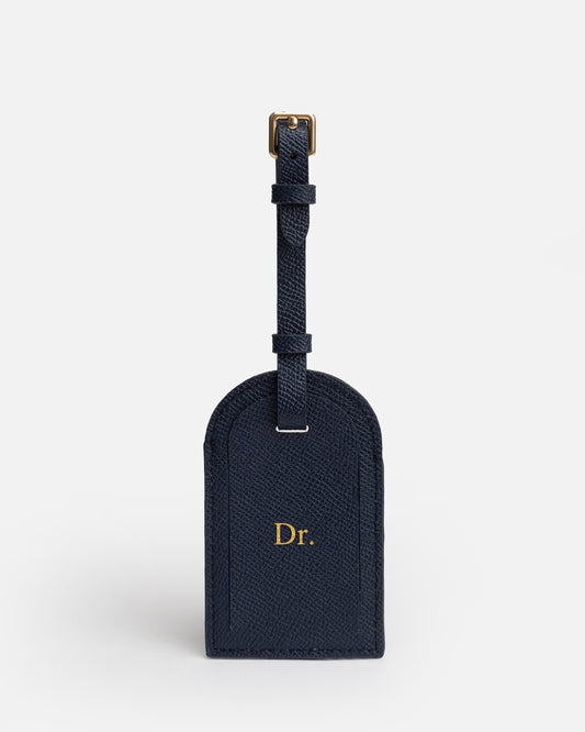 Essentials Square Luggage Tag Navy