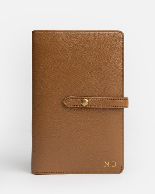 Essentials Flat Travel Wallet Tan