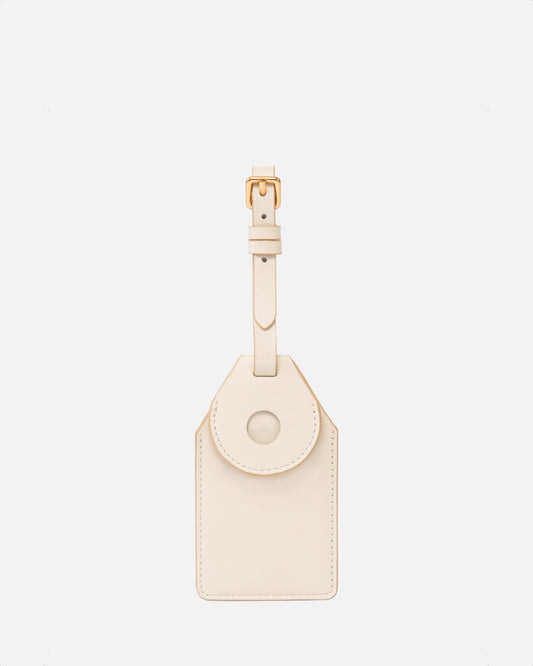 Wave AirTag Luggage Label Cream