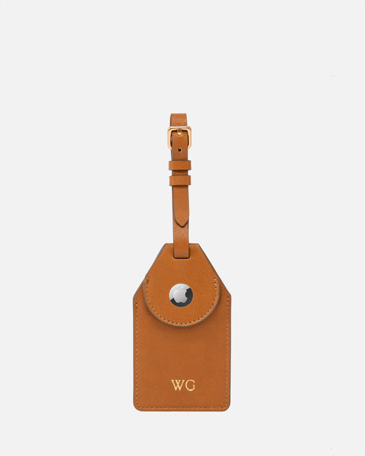 Wave AirTag Luggage Label Rich Tan