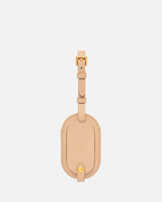 Essential Round Luggage Tag Pecan