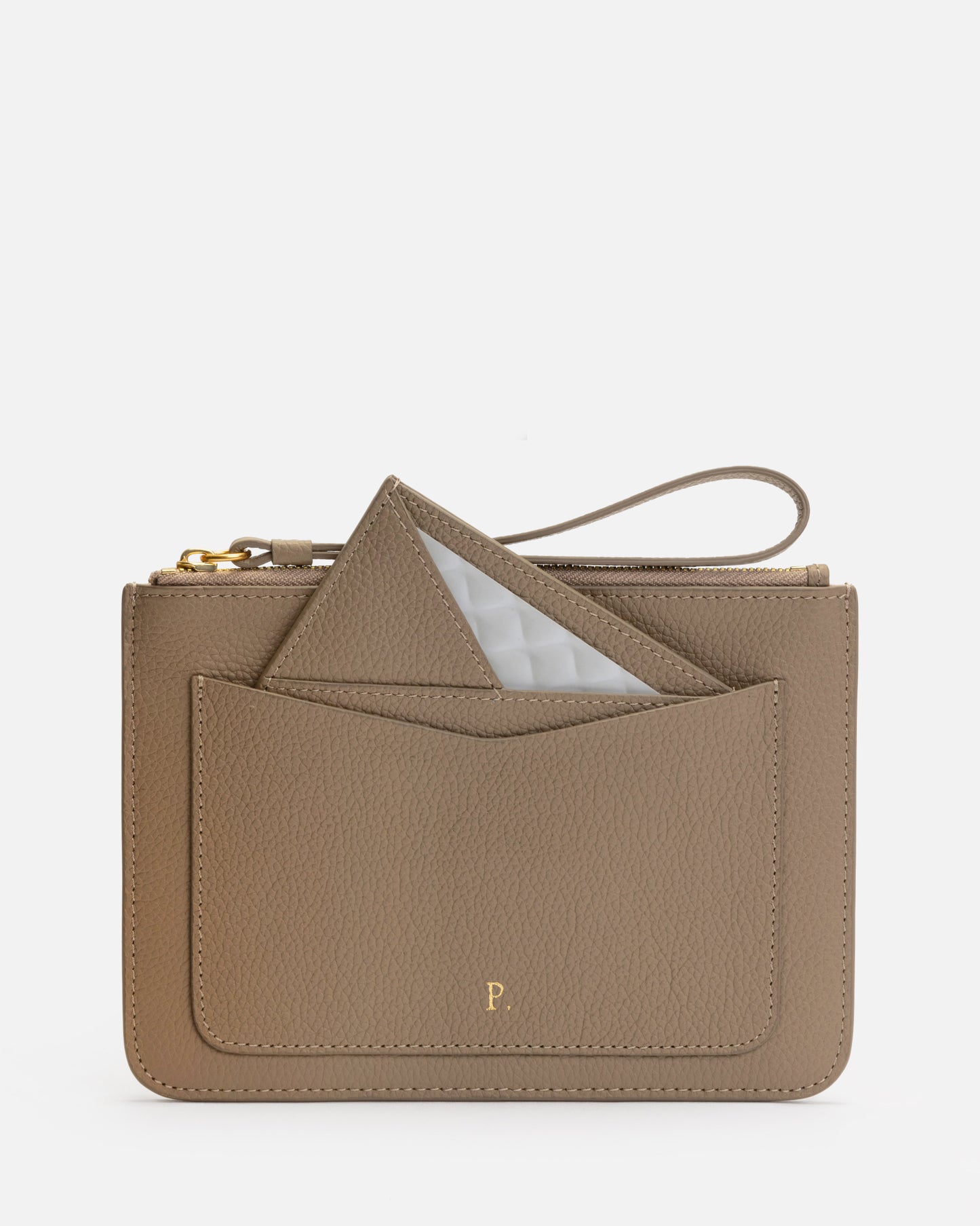 Piper Zip Pouch Stone