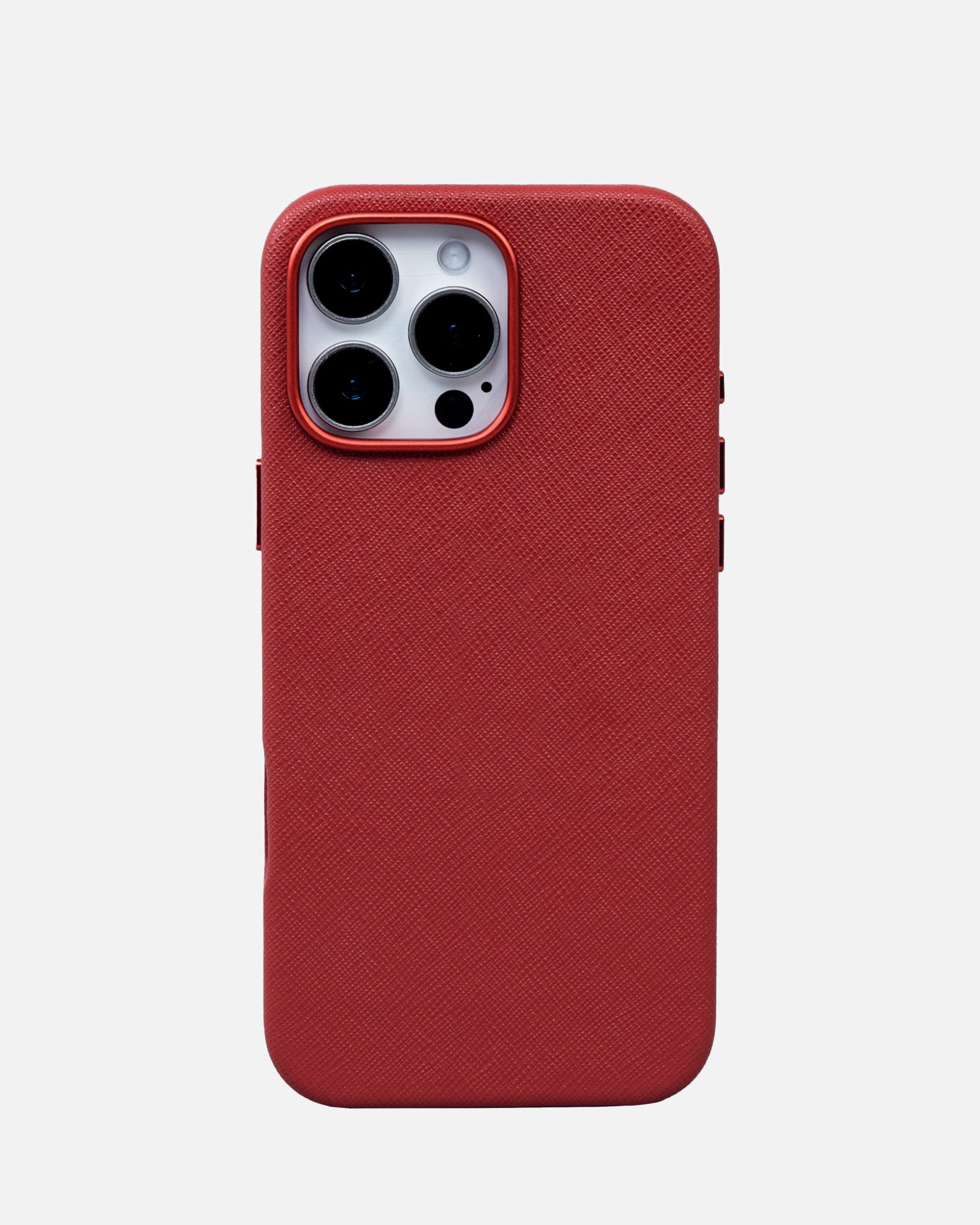 BOTTEGA VENETA iPhone16 pro max ケース Red Personalised iPhone 16 Pro Max Case Scarlet with initials