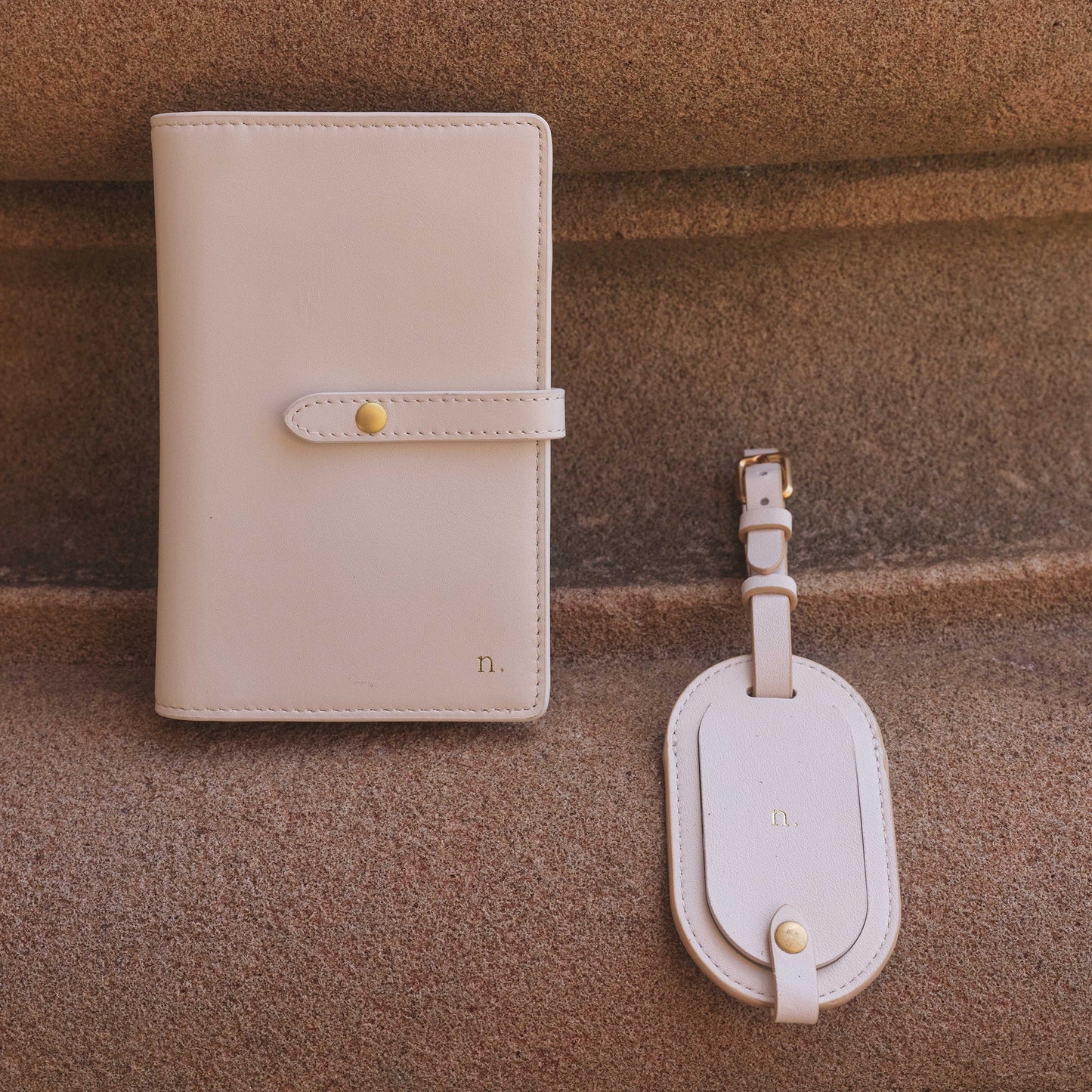 Isla Round Luggage Tag Marshmallow