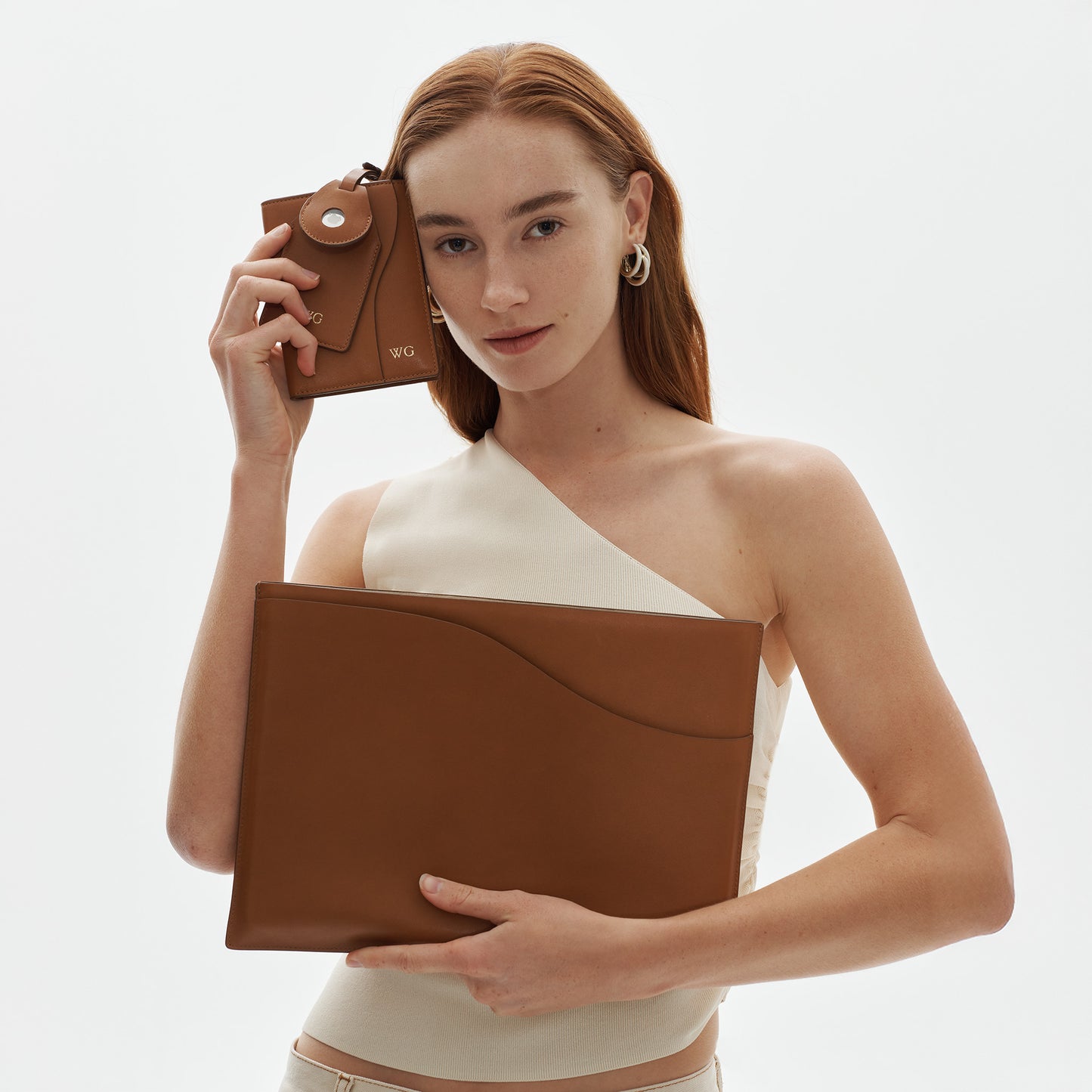 Wave Passport Cover Rich Tan