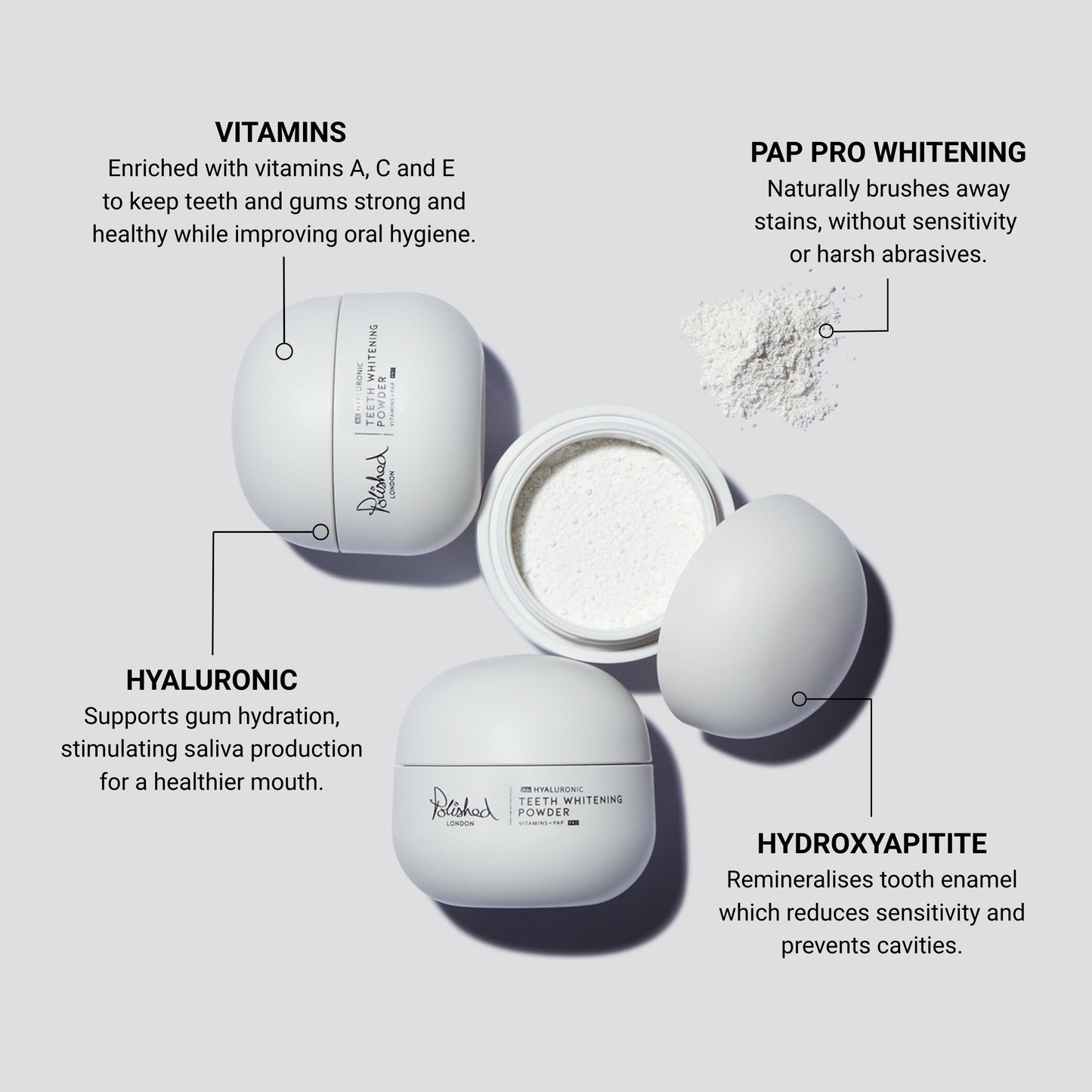 Hyaluronic Teeth Whitening Powder