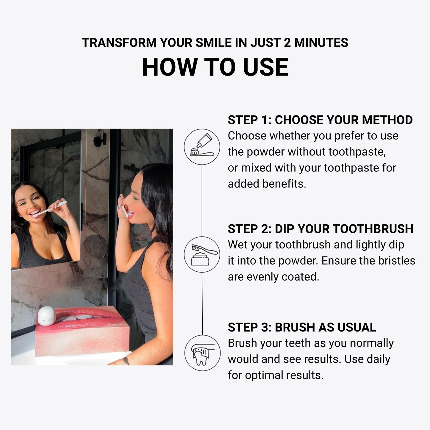 Hyaluronic Teeth Whitening Powder