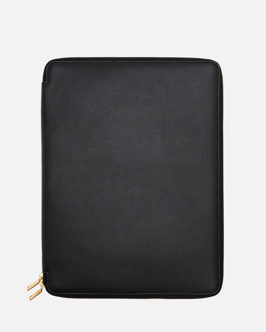 Essential A4 Compendium Recycled Saffiano Black