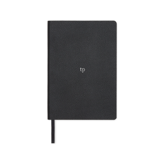 Essential A5 Notebook Recycled Saffiano Black