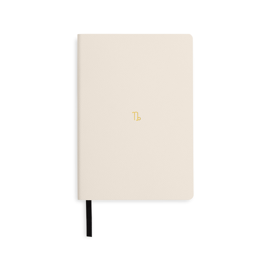 Essential A5 Notebook Recycled Saffiano Cream
