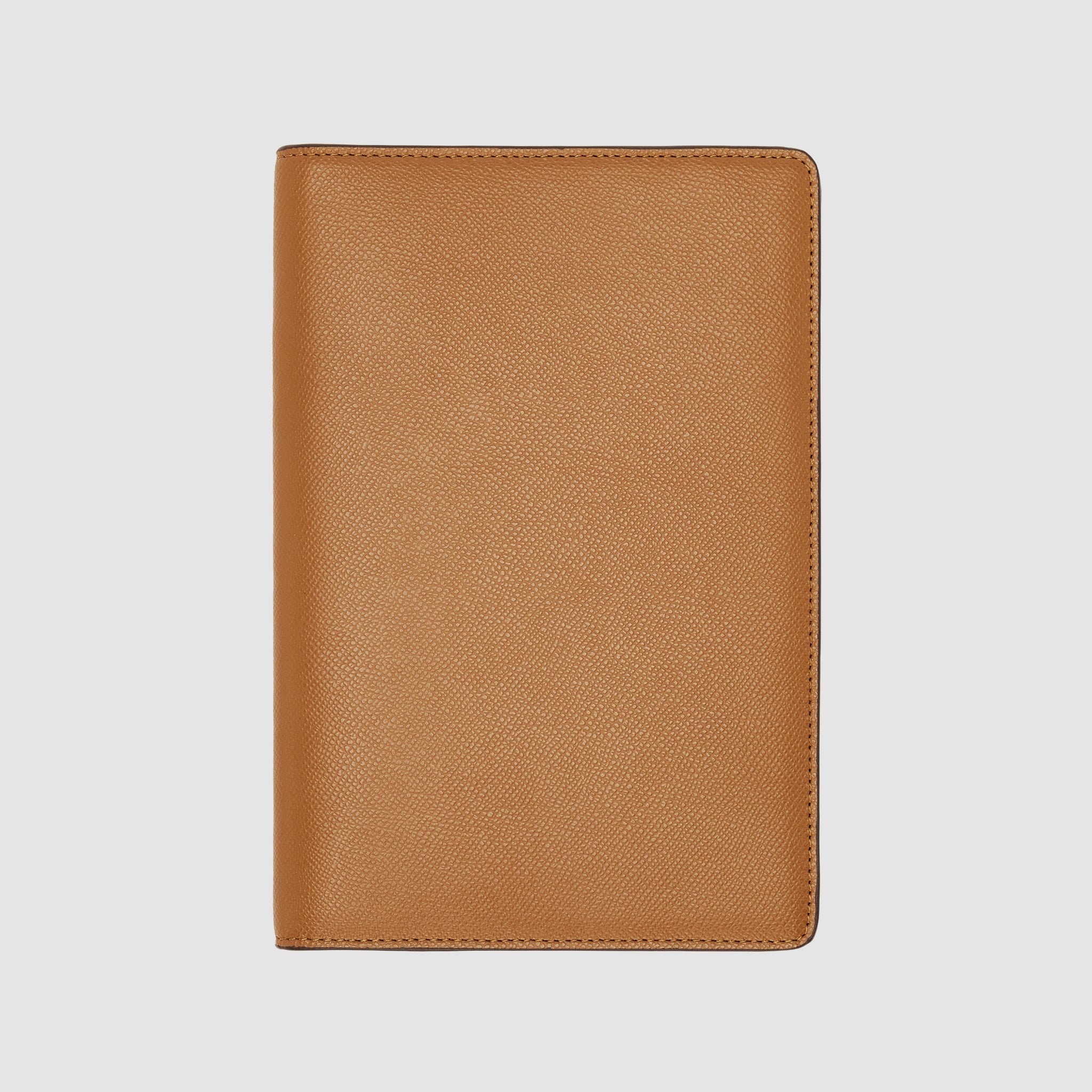 Personalised Essential A5 Notebook Holder Recycled Saffiano Rich Tan ...