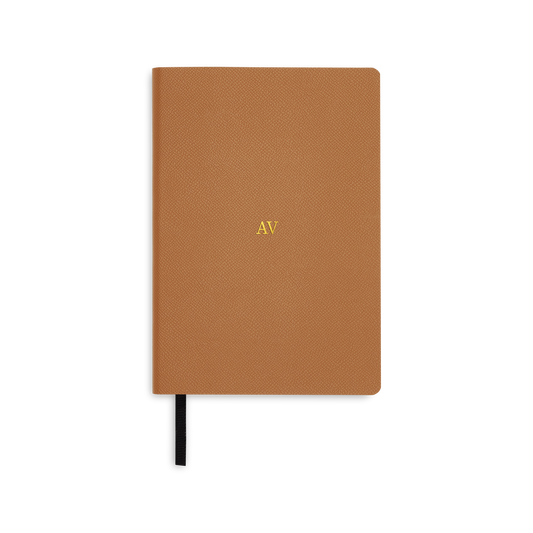 Essential A5 Notebook Recycled Saffiano Rich Tan