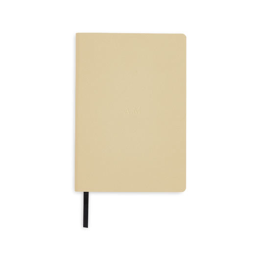 Essential A5 Notebook Recycled Saffiano Sand