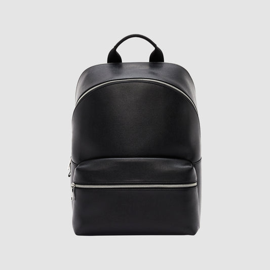 Essential Backpack Recycled Saffiano Black