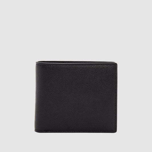 Essential Bifold Coin Wallet Recycled Saffiano Black
