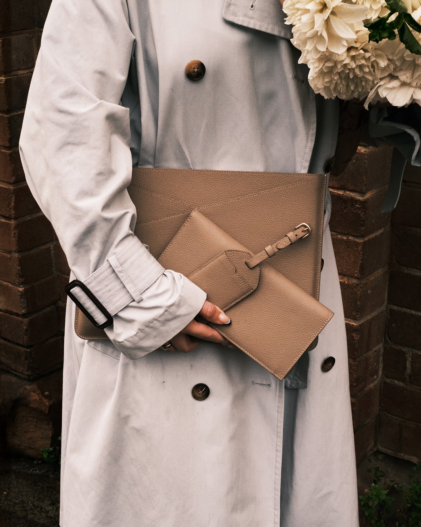 Piper Slim Travel Wallet Stone