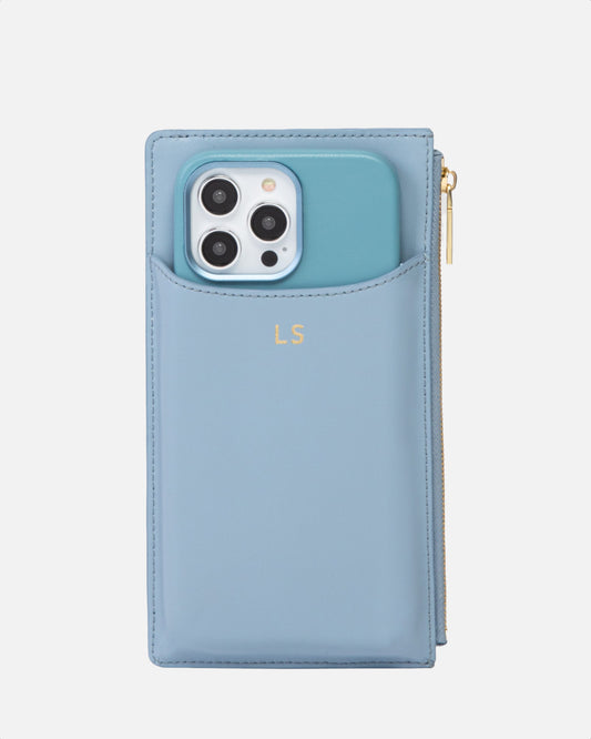 Elsa Phone Wallet Pearl Blue